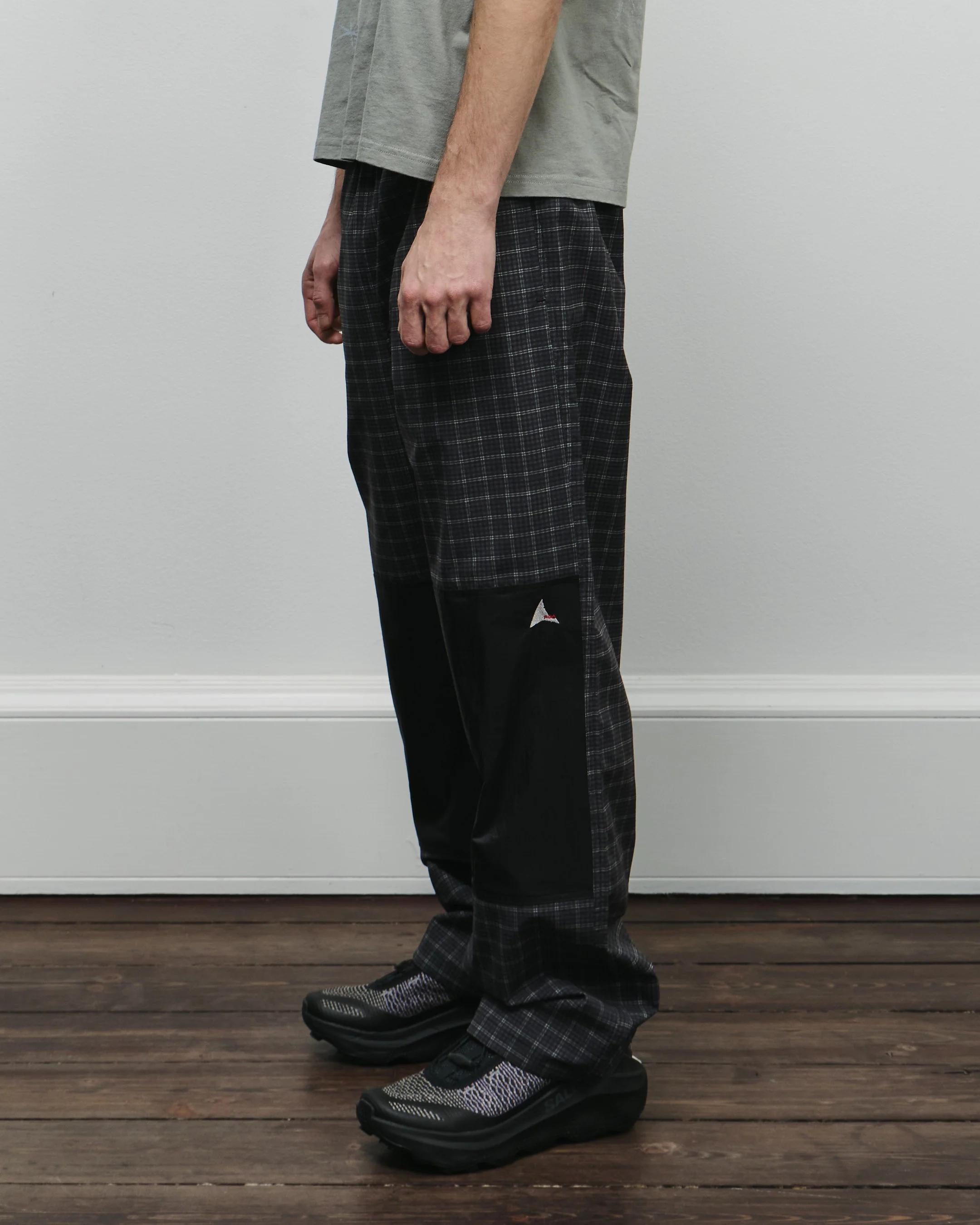 Aair Floweave Printed Check Elasticated Waist - Image 6