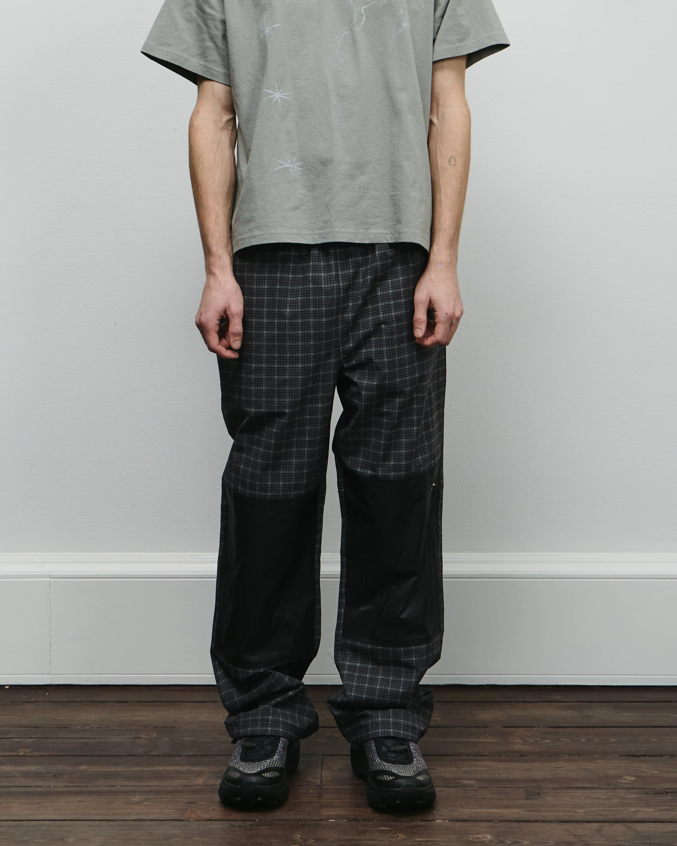 Aair Floweave Printed Check Elasticated Waist - Image 7