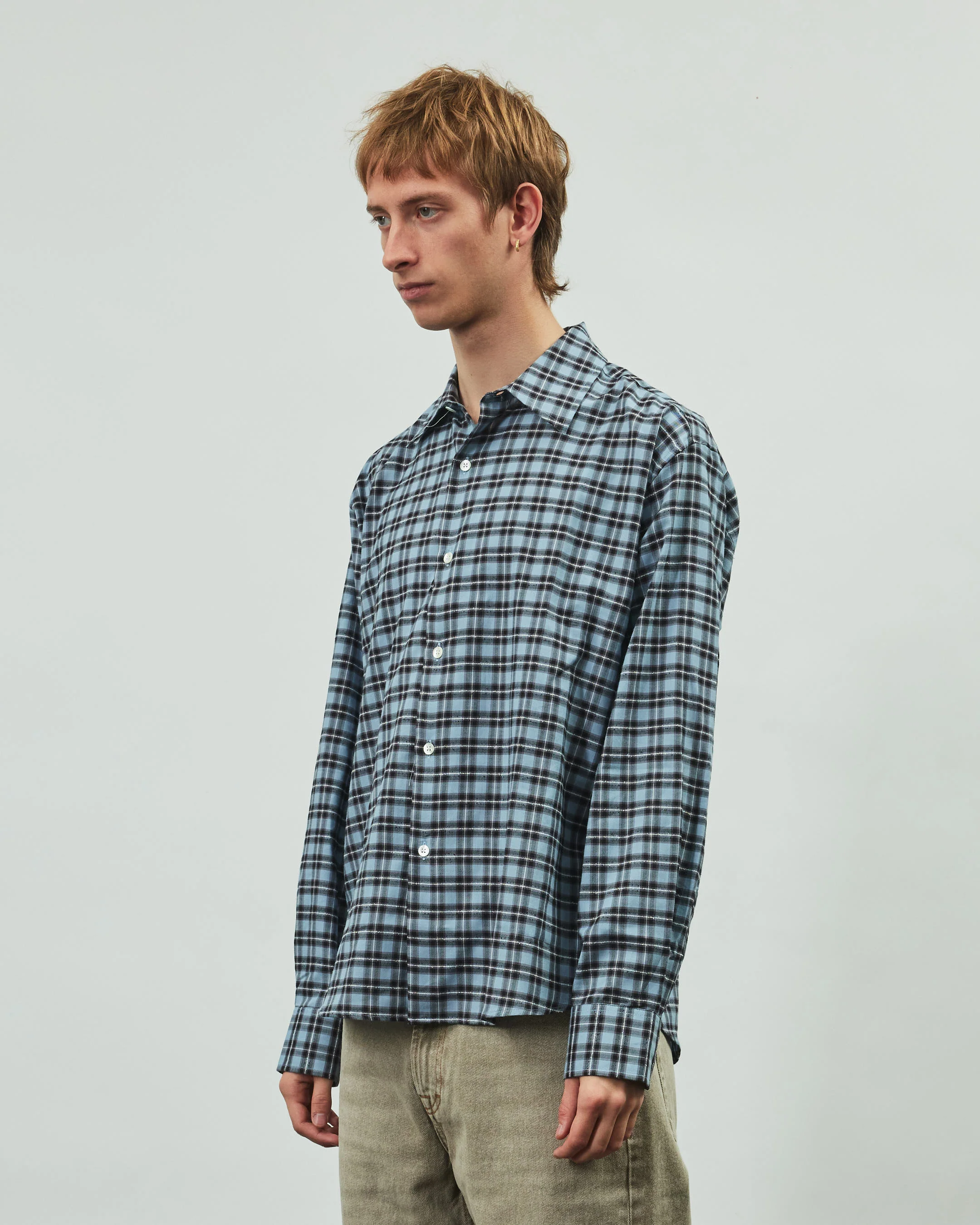 Find Shirt - Blue/Black/White Check - Image 3