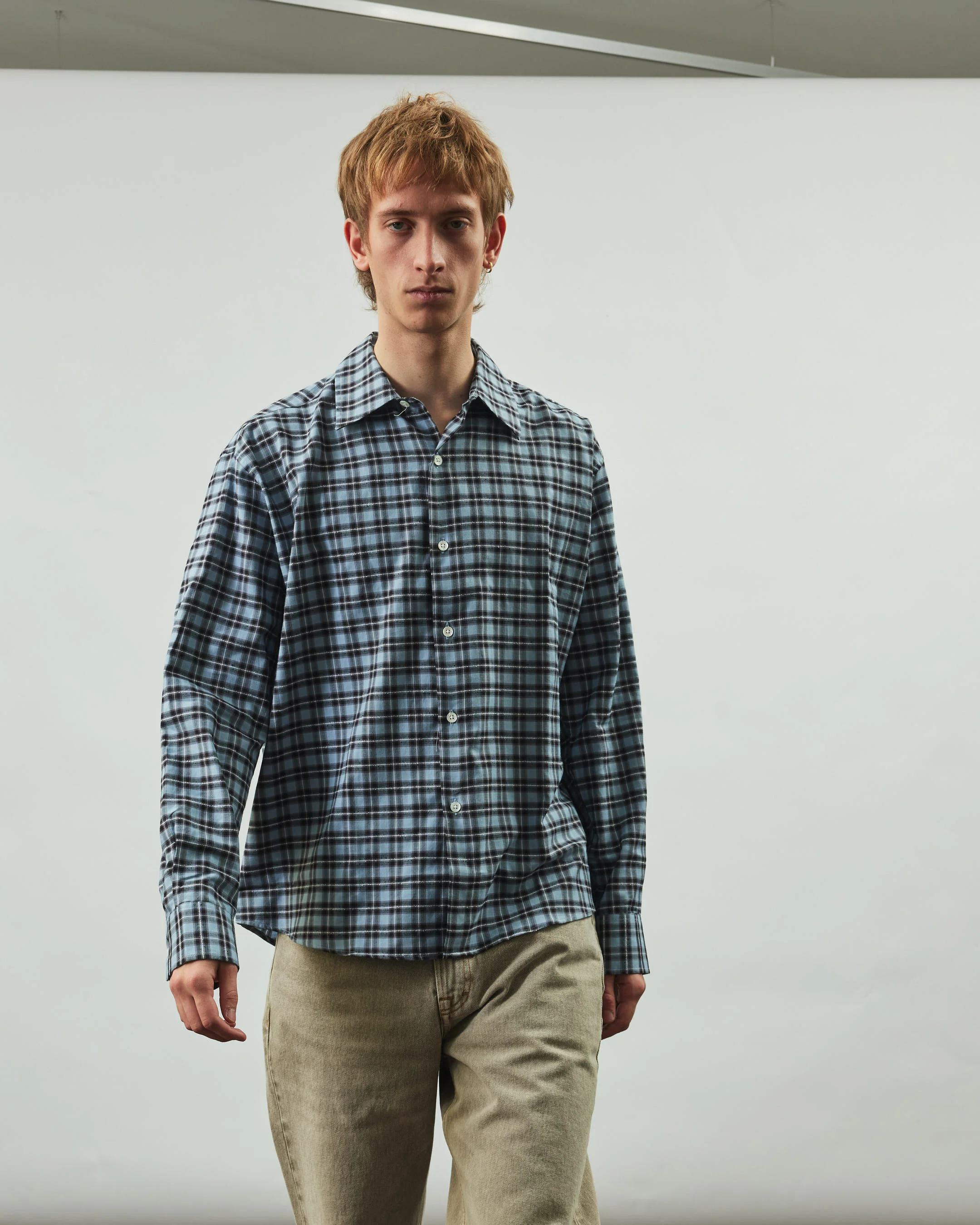 Find Shirt - Blue/Black/White Check - Image 5