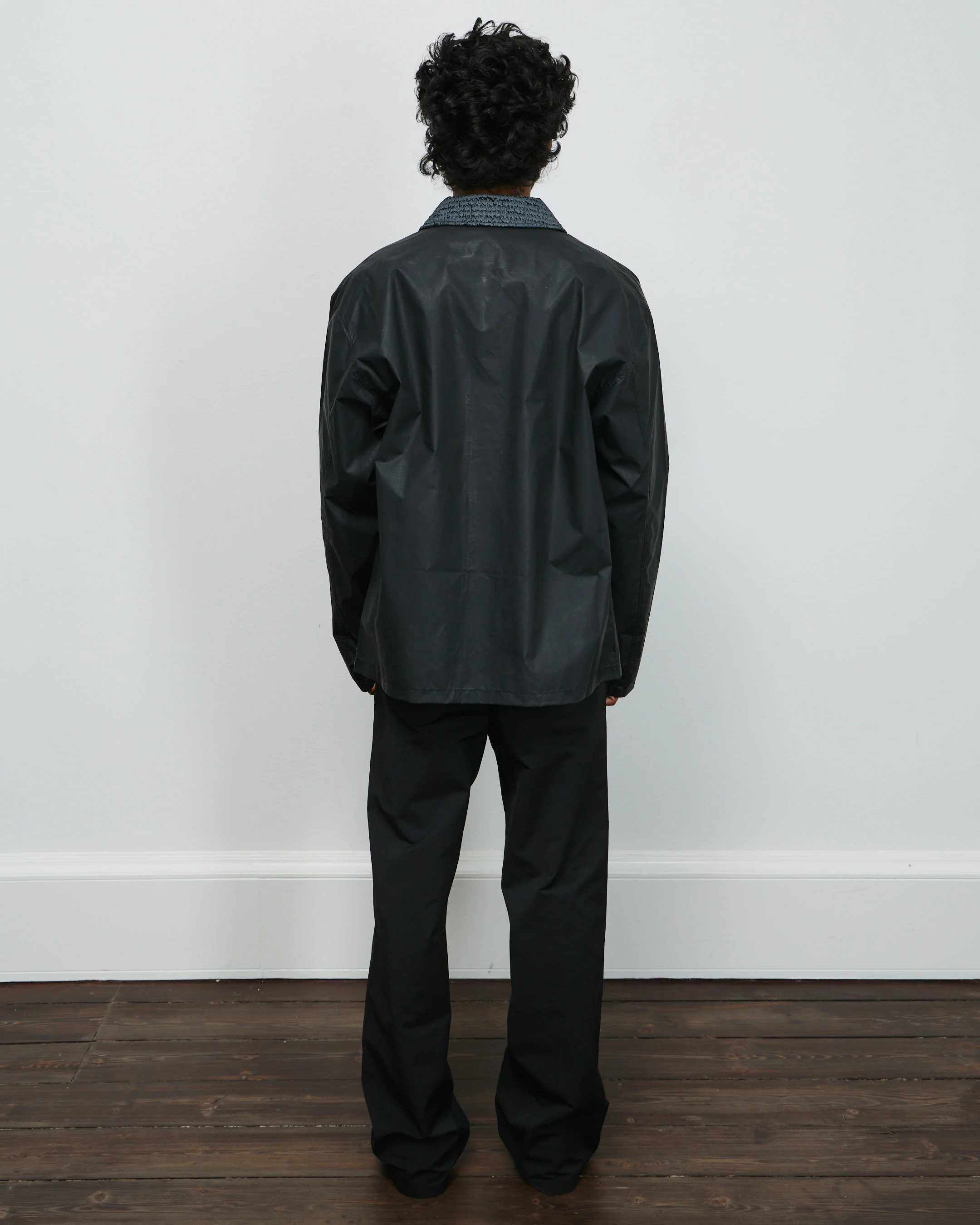 Spinn Alpha Collar Overshirt - Black - Image 5